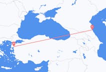 ロシアのマハチカラからから、トルコのエドレミトまでのフライト