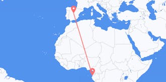 Flyg från Gabon till Spanien