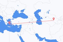 Flyreiser fra Bukhara, til Paros
