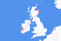 Vluchten van Killorglin, Ierland naar Aberdeen, Schotland