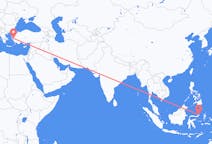 Flüge von Manado, Indonesien nach Izmir, die Türkei