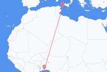 Flyreiser fra Cotonou, Benin til Pantelleria, Italia