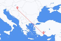 出发地 克罗地亚出发地 奧西耶克目的地 土耳其安塔利亚的航班