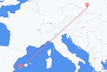 Flyrejser fra Katowice, Polen til Ibiza, Spanien