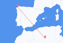 Vluchten van Ghardaïa naar A Coruña