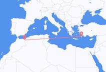 出发地 摩洛哥从乌季达出发目的地 希腊罗得岛的航班
