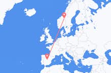 Loty z miasta Røros do miasta Madryt