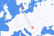 Vuelos de Aarhus, Dinamarca a Belgrado, Serbia