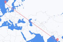 Flyrejser fra Myeik, Myanmar, Myanmar (Burma) til Ålesund, Norge