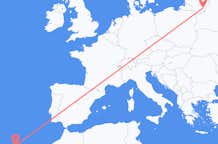 Flyreiser fra Funchal, til Vilnius