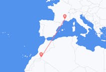 Flüge von Tindouf, Algerien nach Nîmes, Frankreich