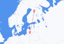 Vluchten van Kaunas, Litouwen naar Kajaani, Finland