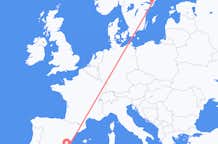 Vluchten van Murcia, Spanje naar Stockholm, Zweden