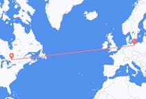 Flyg från North Bay, Kanada till Szczecin, Polen