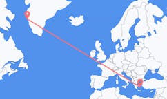 Flyrejser fra Maniitsoq, Grønland til Naxos, Grækenland