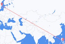 Flyreiser fra Legazpi, til Stockholm