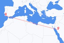 Vluchten van AlUla, Saoedi-Arabië naar Faro, Napoli, Portugal