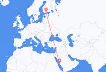 Flights from Jeddah to Helsinki