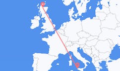 Flyreiser fra Trapani, Italia til Inverness, Skottland