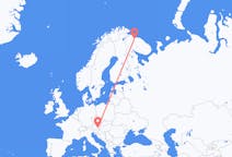 Fly fra Murmansk til Graz