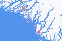 Flyg från Nanortalik, Grönland till Qaqortoq, Grönland
