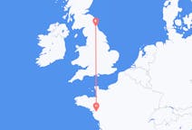 Flyreiser fra Nantes, Frankrike til Newcastle upon Tyne, England