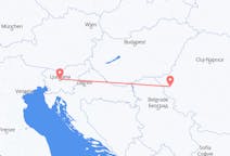 Flights from Ljubljana in Slovenia to Timișoara in Romania