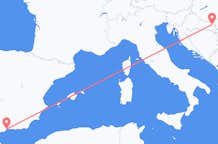 Flyrejser fra Osijek, Kroatien til Malaga, Spanien