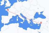 Flights from Hatay Province, Turkey to Nantes, France