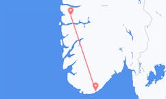 Flights from Kristiansand, Norway to Førde, Norway