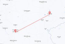 Flyreiser fra Leipzig, Tyskland til Frankfurt, Tyskland