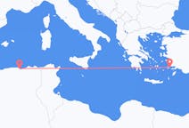 出发地 阿尔及利亚出发地 贝贾目的地 希腊科斯岛的航班