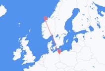 Vols depuis la ville de Szczecin vers la ville de Molde