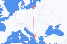 Vols de Gdańsk, Pologne pour Corfou, Grèce