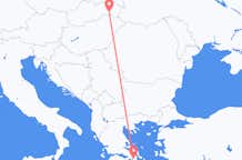 从科希策飞往雅典的航班