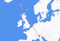 Flyreiser fra Reggio Emilia, Italia til Sørvágur, Færøyene