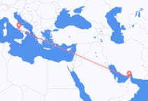 Flights from Ras al-Khaimah, United Arab Emirates to Naples, Italy