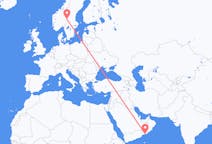 Flights from Salalah, Oman to Rörbäcksnäs, Sweden