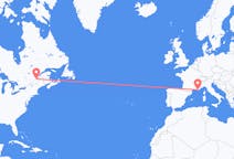 Flyrejser fra Québec til Toulon