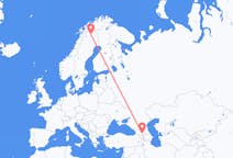 Flights from Tbilisi, Georgia to Kiruna, Sweden