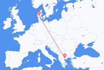 Flights from Thessaloniki, Greece to Billund, Denmark