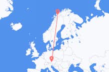 Flights from Bardufoss to Salzburg