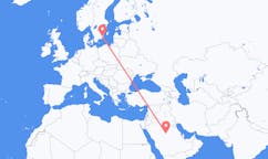 Flights from Al-Qassim Region, Saudi Arabia to Kalmar, Sweden