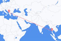 Vluchten van Bokpyin, Myanmar (Birma) naar Tirana, Albanië