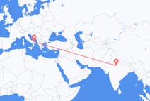 Flights from Gwalior, India to Bari, Italy