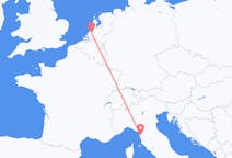 Flyrejser fra Rotterdam, Holland til Pisa, Italien
