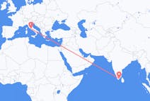 Vluchten van Thoothukudi, India naar Rome, Italië