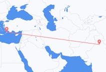 Flyg från Chandigarh, Indien till Rhodes, England, Grekland