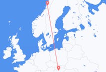 ตั๋วเครื่องบินจากเมืองบูดาเปสต์ไปยังเมืองMosjøen