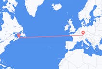 Flyg från Sydney, Kanada till Memmingen, Tyskland